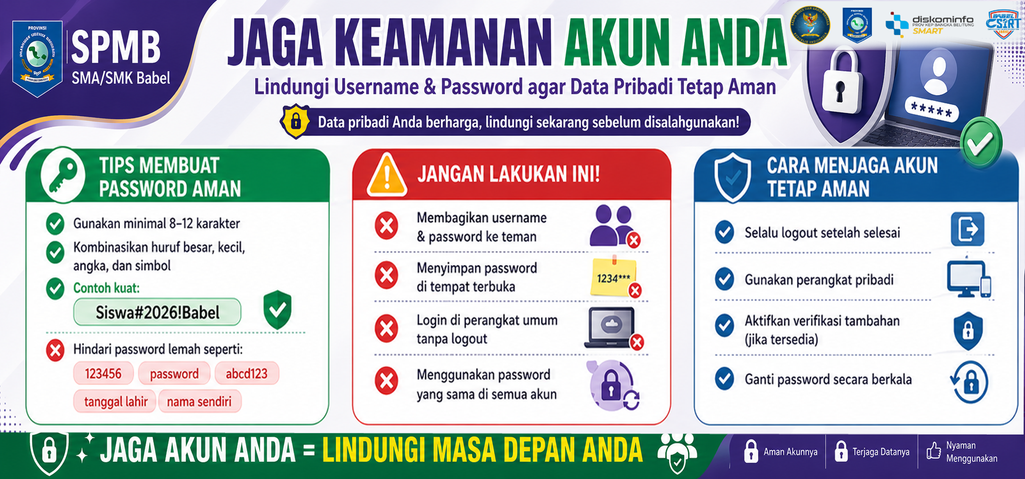 Jaga Akun Lindungi Masa Depan