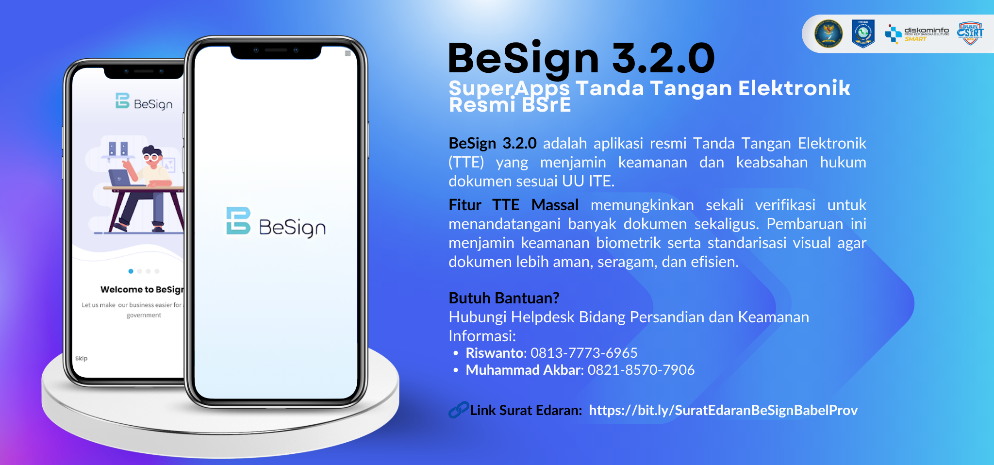 Pemanfaatan Aplikasi Besign versi 3.2.0 dan Visualisasi serta footenote pada Surat Keluar