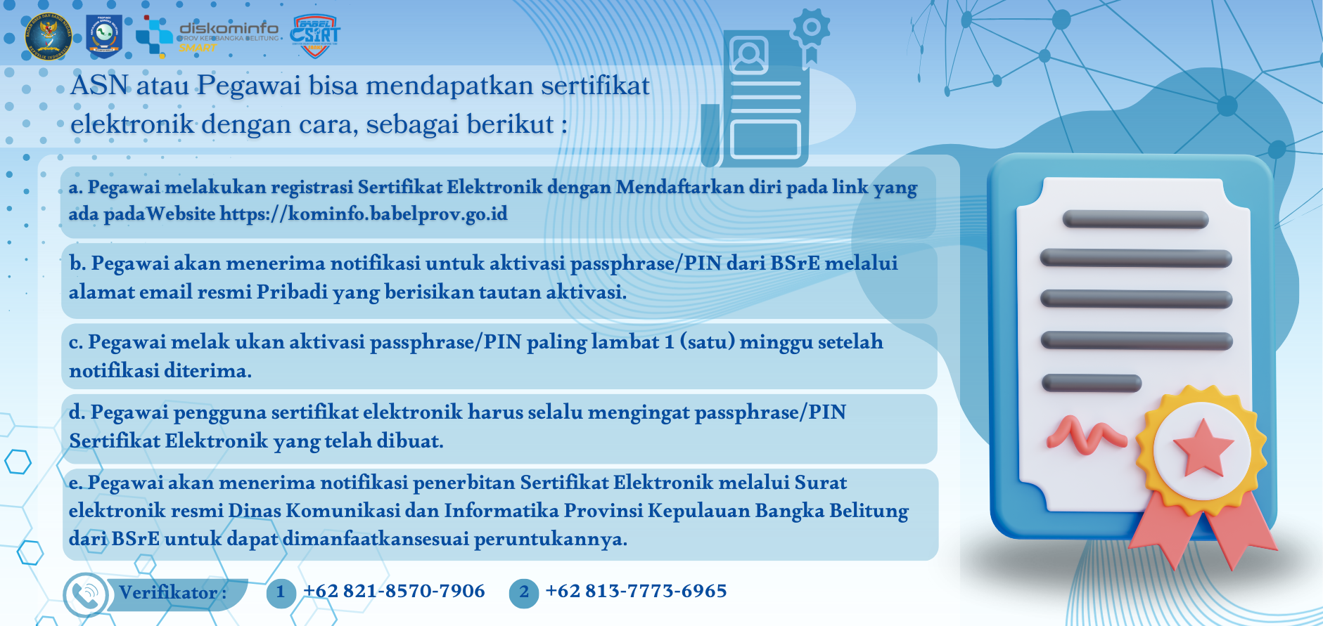 Registrasi Sertifikat Elektronik